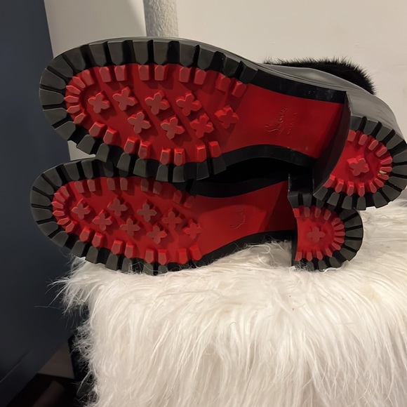 Christian Louboutin Fanny Boots. Real Mink! - Picture 3 of 6